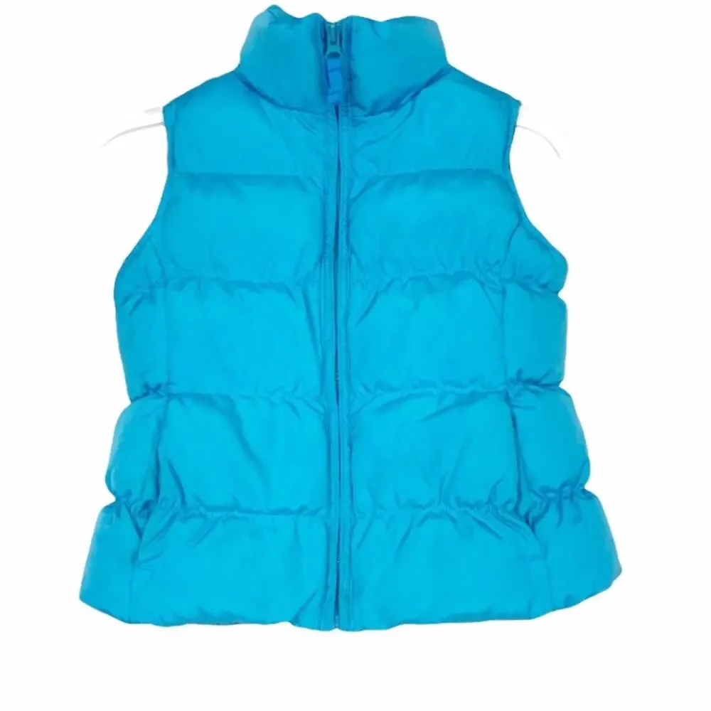Lands End Blue Puffer Vest Sz S Kids